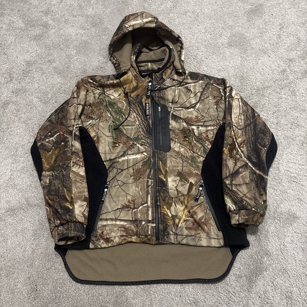 Rivers West Mens Large Camo Jacket Fleece Waterproof Hydro2 Realtree